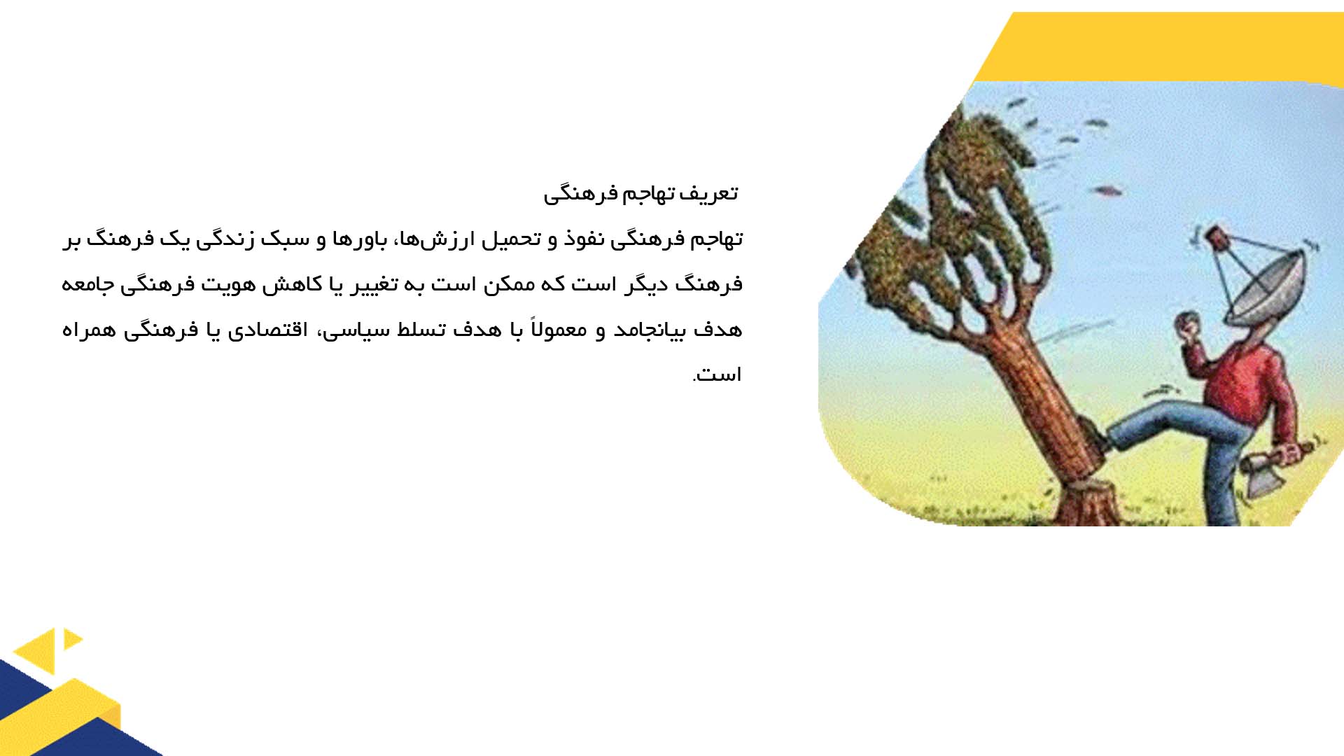 پاورپوینت در مورد تهاجم فرهنگی و جهانی‌شدن